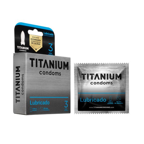 Condones Titanium Lubricado x 3