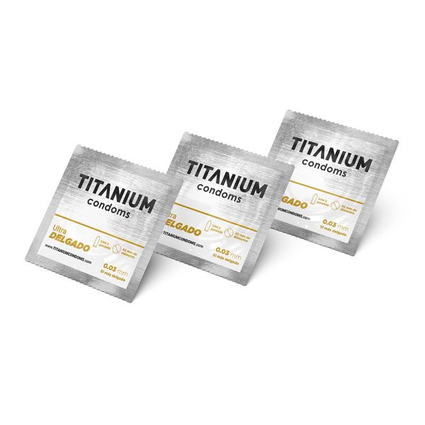 Condones Titanium Ultra Delgado x 3 - Máxima Sensibilidad y Protección - Image 2