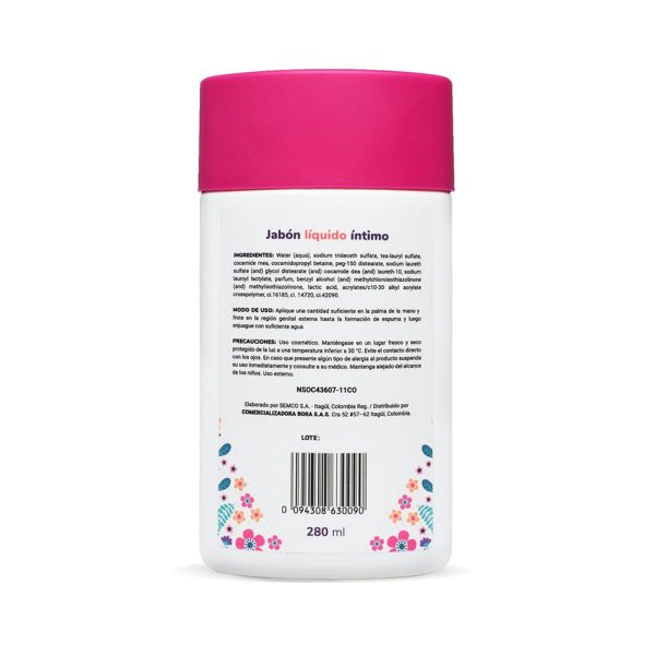 Jabón Íntimo Femenino UVA 280 ML - Image 3