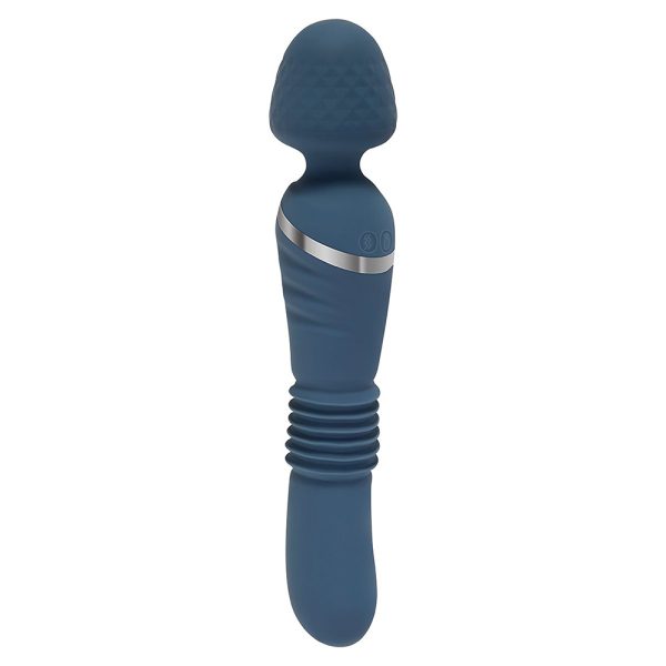 Vibrador Hitachi Dual y Penetrador Azul Oscuro